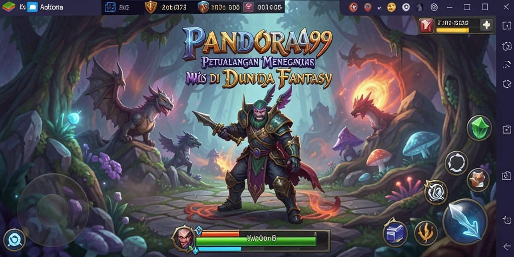 Screenshot PANDORA99 menampilkan karakter utama dalam aksi petualangan yang mendebarkan.