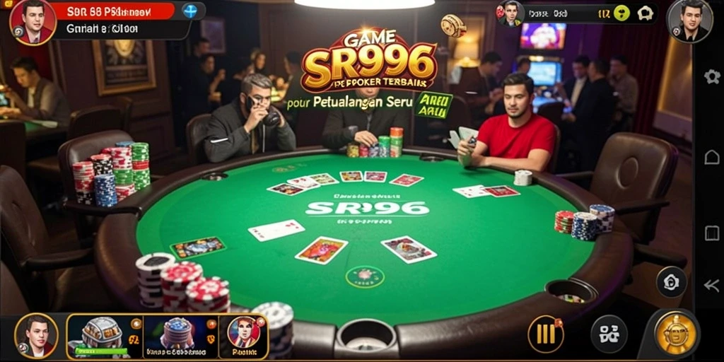 Tampilan gameplay seru dalam permainan Poker SR996.
