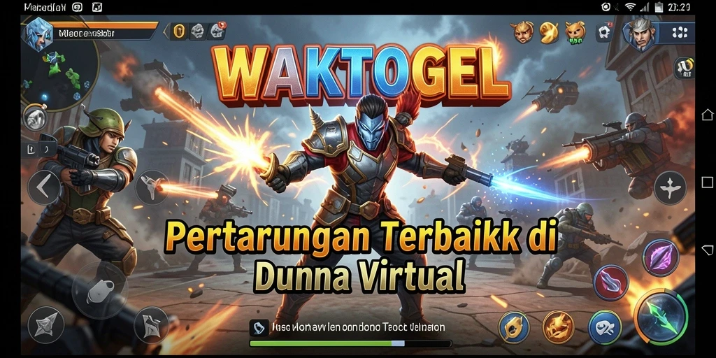 Tangkapan layar gameplay WAKTOGEL menampilkan aksi pertarungan yang mendebarkan.